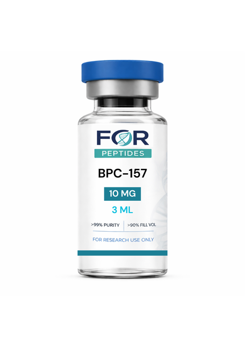 BPC 157 research peptide vial — >99% HPLC purity, 3rd-party tested, ForPeptides USA