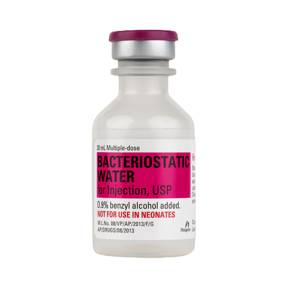 Hospira Bacteriostatic Water 30ml research peptide vial — >99% HPLC purity, 3rd-party tested, ForPeptides USA