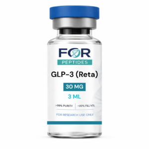 GLP-3 (Reta) research peptide vial — >99% HPLC purity, 3rd-party tested, ForPeptides USA