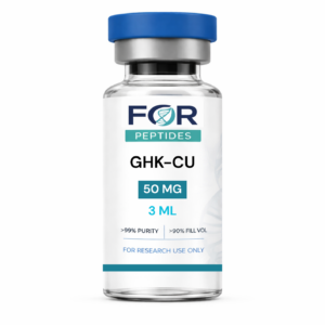 GHK-Cu research peptide vial — >99% HPLC purity, 3rd-party tested, ForPeptides USA