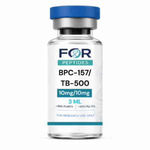 BPC 157/TB 500 research peptide vial — >99% HPLC purity, 3rd-party tested, ForPeptides USA